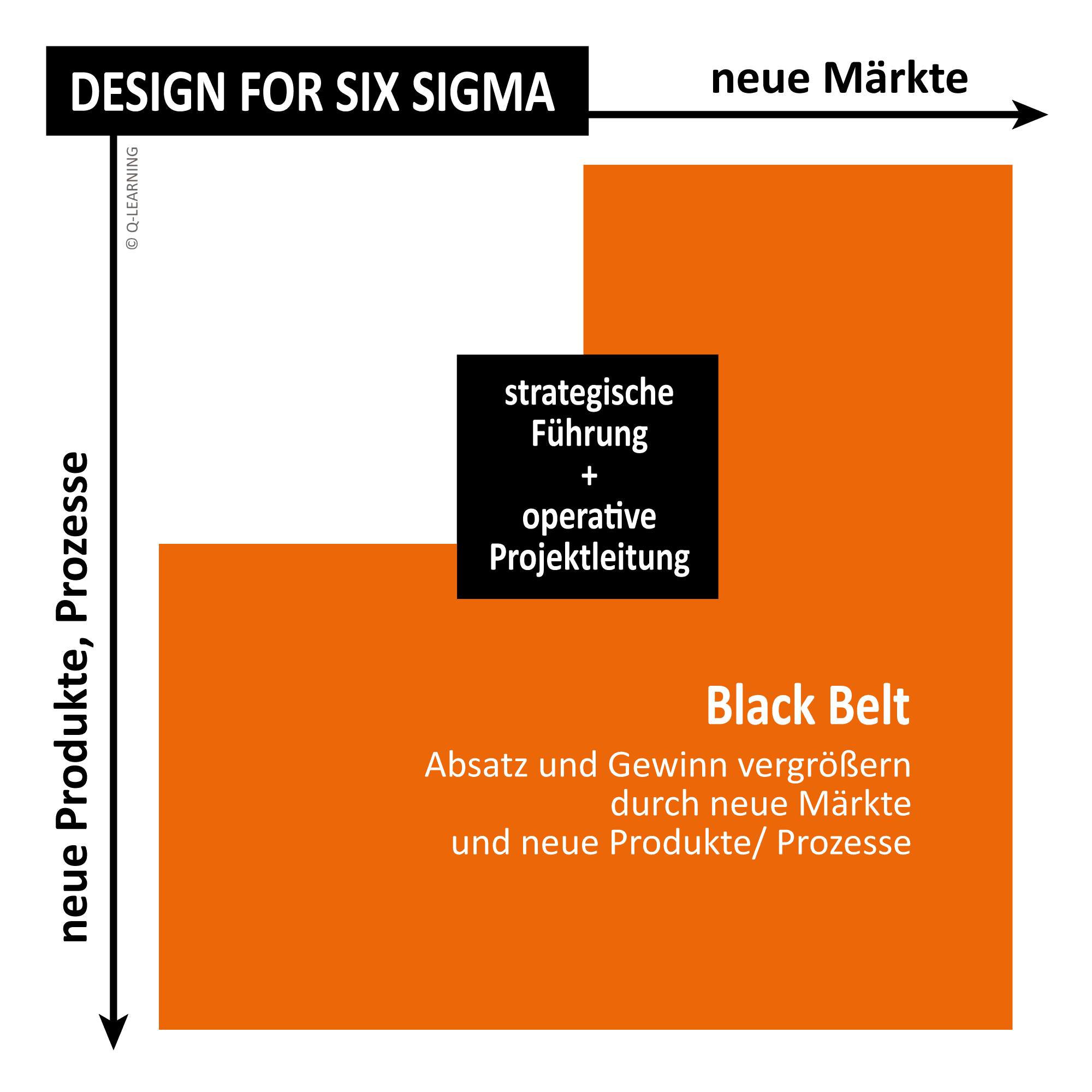 Design for Six Sigma Black Belt Schaubild.