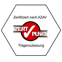 Siegel der AZAV Trägerzulassung.