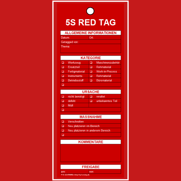 5S Red Tag