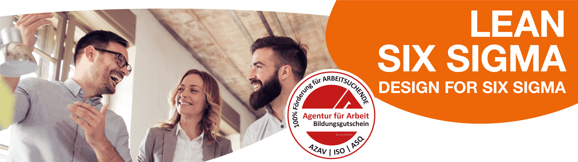 Lean Six Sigma DFSS Bild mit 3 Projektmanagern