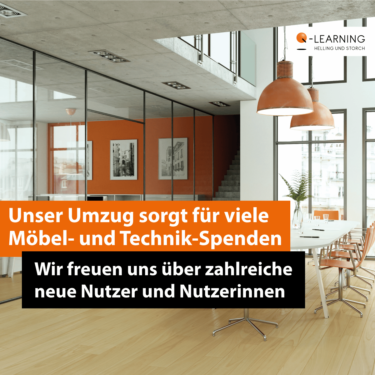 Q-LEARNING News | Möbel- und Technik-Spende