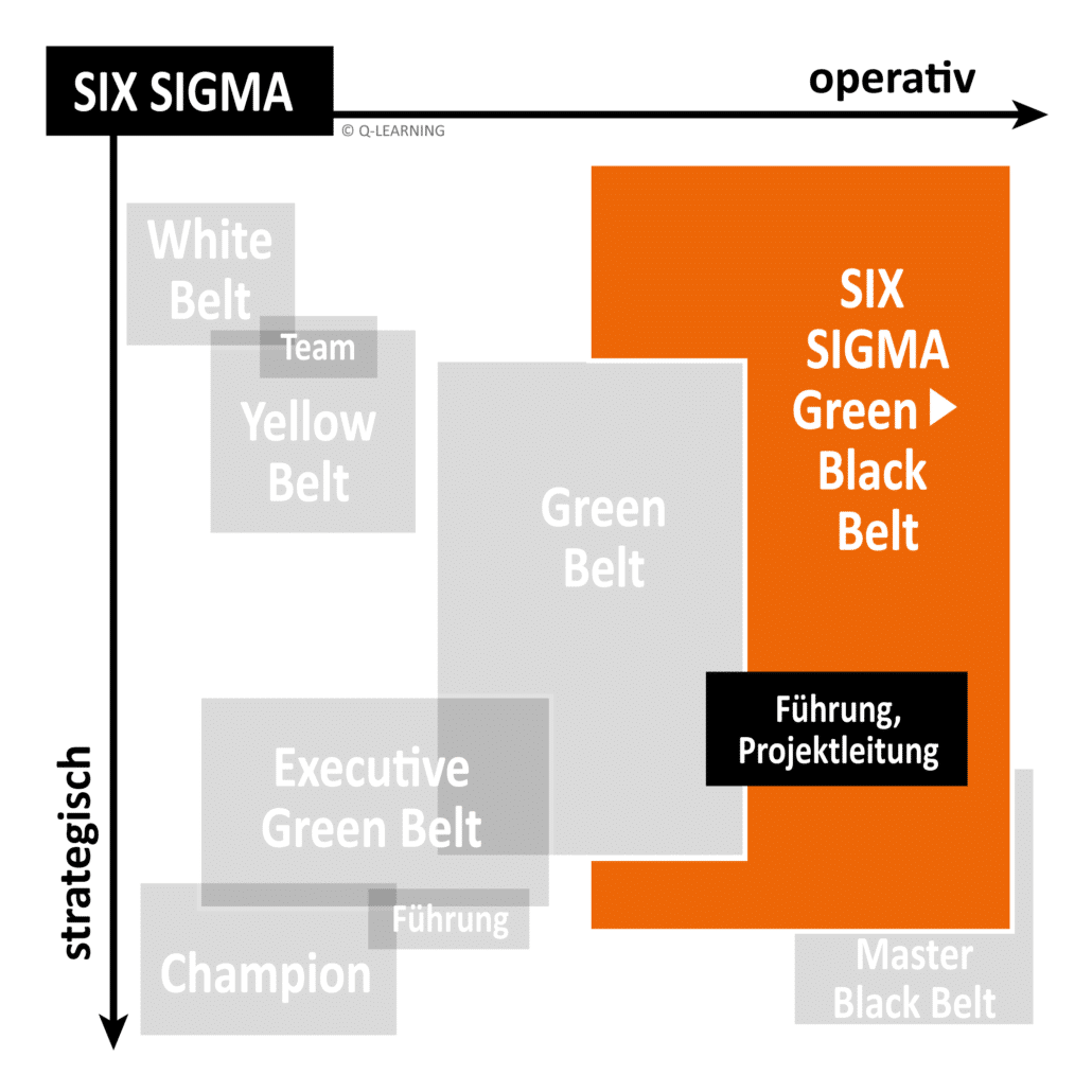 Grid SIX SIGMA Green → Black Belt