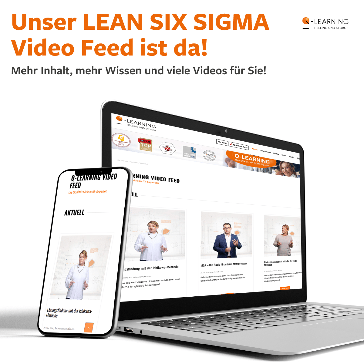 Unser LEAN SIX SIGMA Video Feed ist da! Mehr Inhalt, mehr Wissen und viele Videos für Sie!