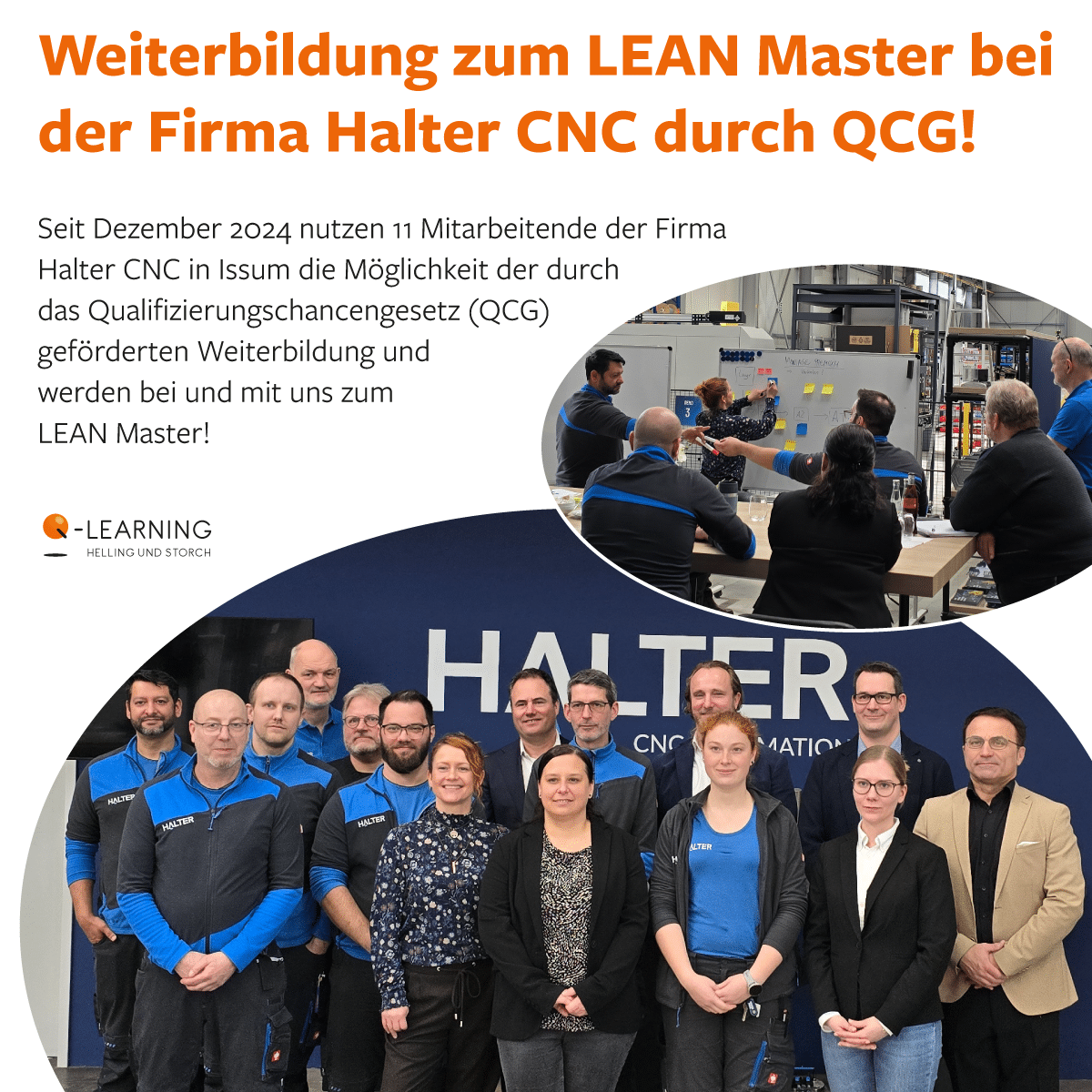 Weiterbildung zum LEAN Master bei der Firma Halter CNC durch QCG!